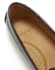 Women's Penny Driving Loafers, brown croc print patent leather