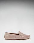 Women's Penny Driving Loafers, powder pink print patent leather
