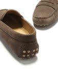 Women's Penny Driving Loafers, brown suede