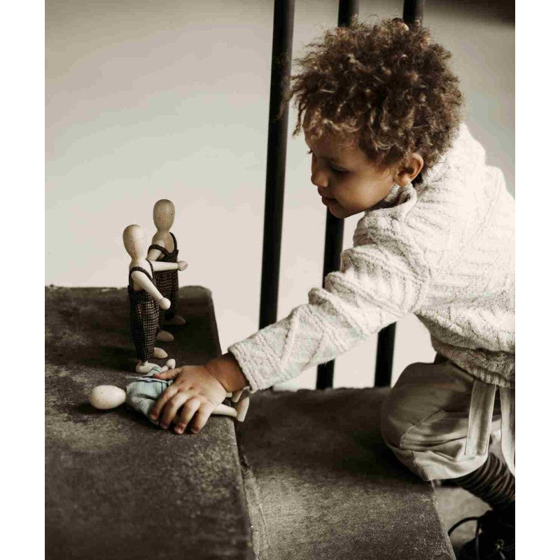 Wooden Beech Doll with Pants by Wooden Story - Eco-Friendly Imaginative Play Toy by Wooden Story at www.brixbailey.com