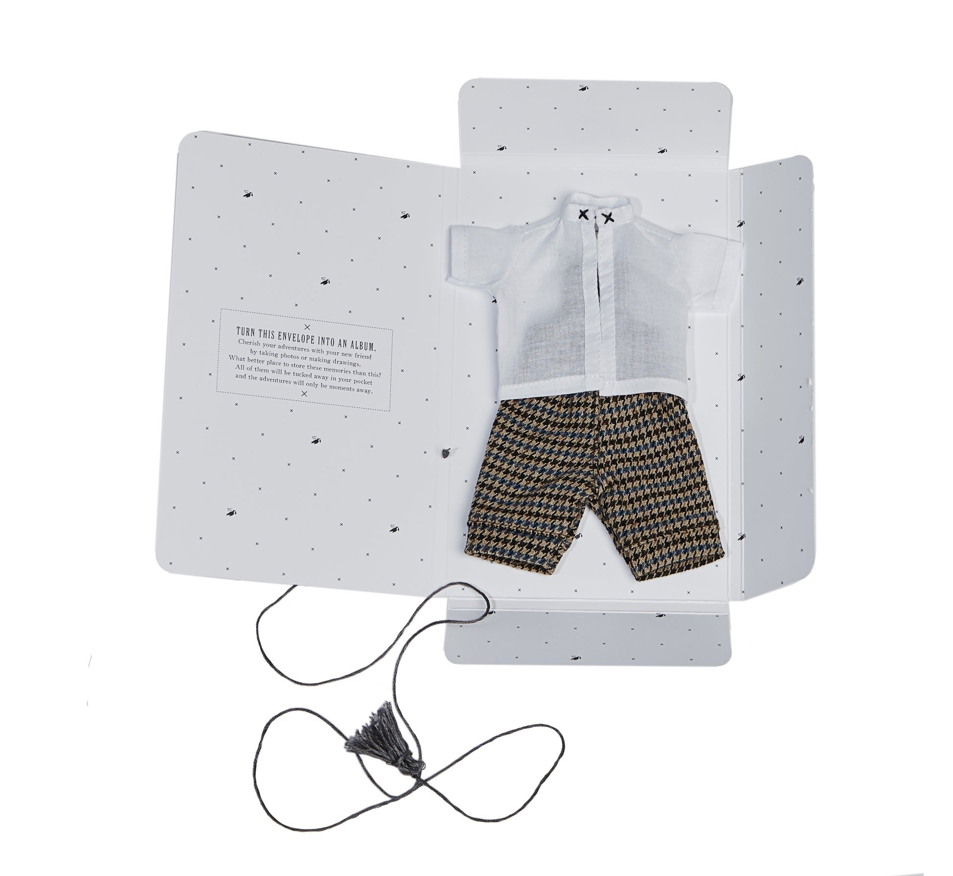 Wooden Beech Doll with Trousers