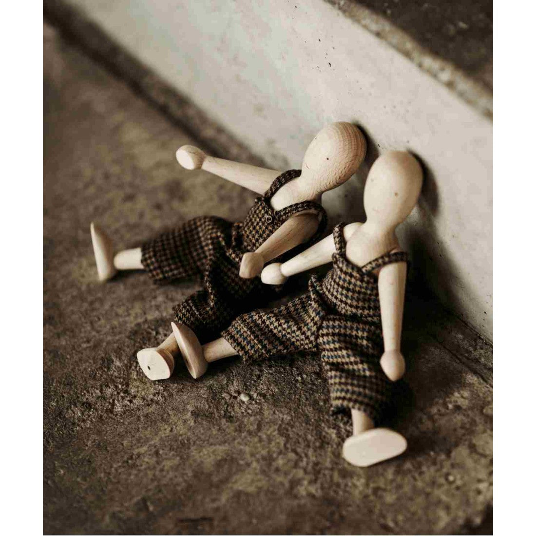Wooden Beech Doll with Trousers