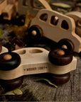 Wooden Electric Adventure Toy Car