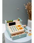 Wooden Toy Cash Register with Accessories
