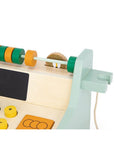Wooden Toy Cash Register with Accessories