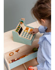 Wooden Toy Cash Register with Accessories