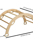Wooden Climbing Arch Rocker with Ramps-1