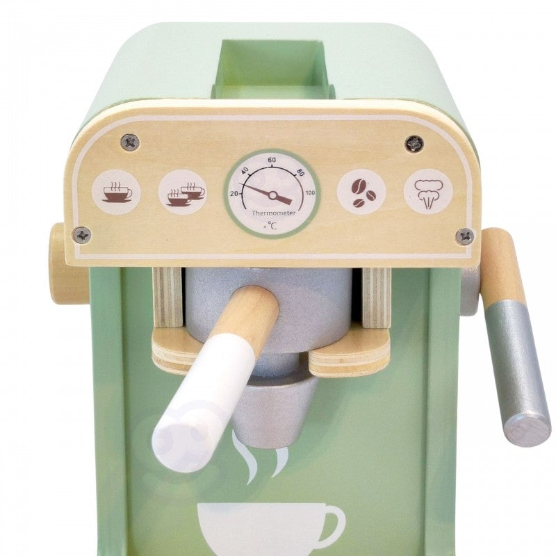 Green Wooden Coffee Maker Playset for Kids