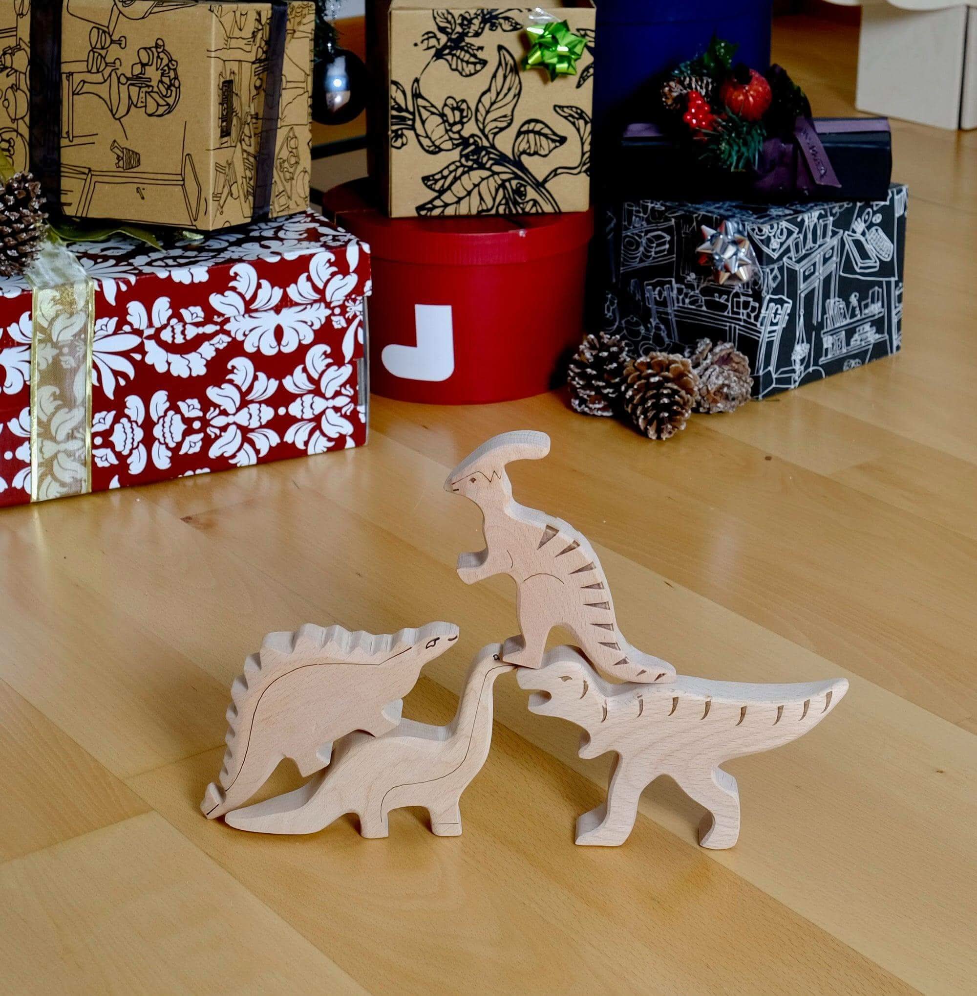 Wooden Dinosaur Set-2