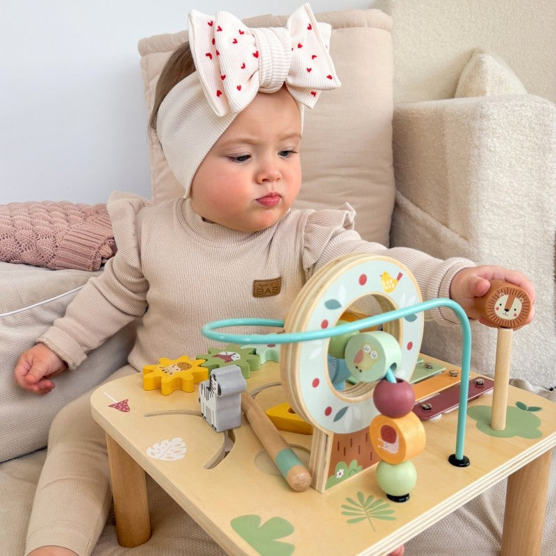 Five in One Wooden Educational Activity Table