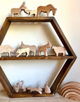 Wooden Farm Animals Set-4