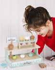 Wooden Ice Cream Stand Play Set for Kids