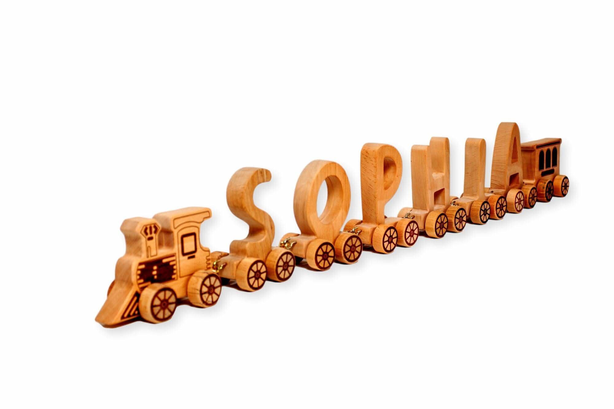 Wooden Letter Train Puzzle for Kids-4