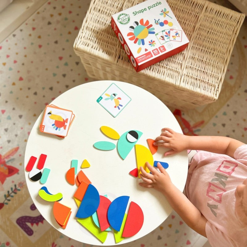 Wooden Montessori Puzzle for Creative Play