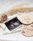 Wooden Pregnancy Milestone Disc Set
