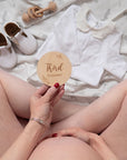 Wooden Pregnancy Milestone Disc Set