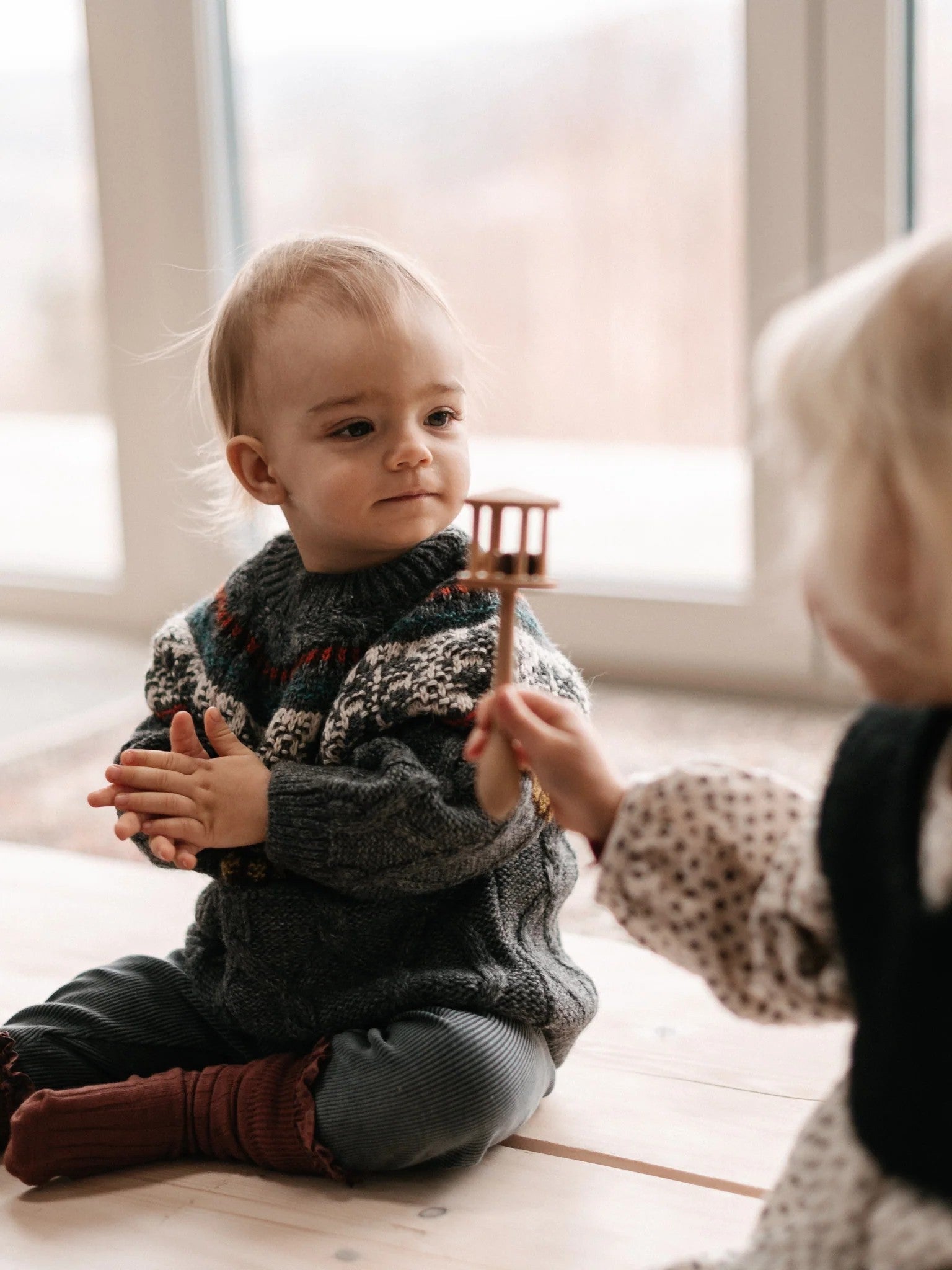 Wooden Baby Rattle Nighthawk