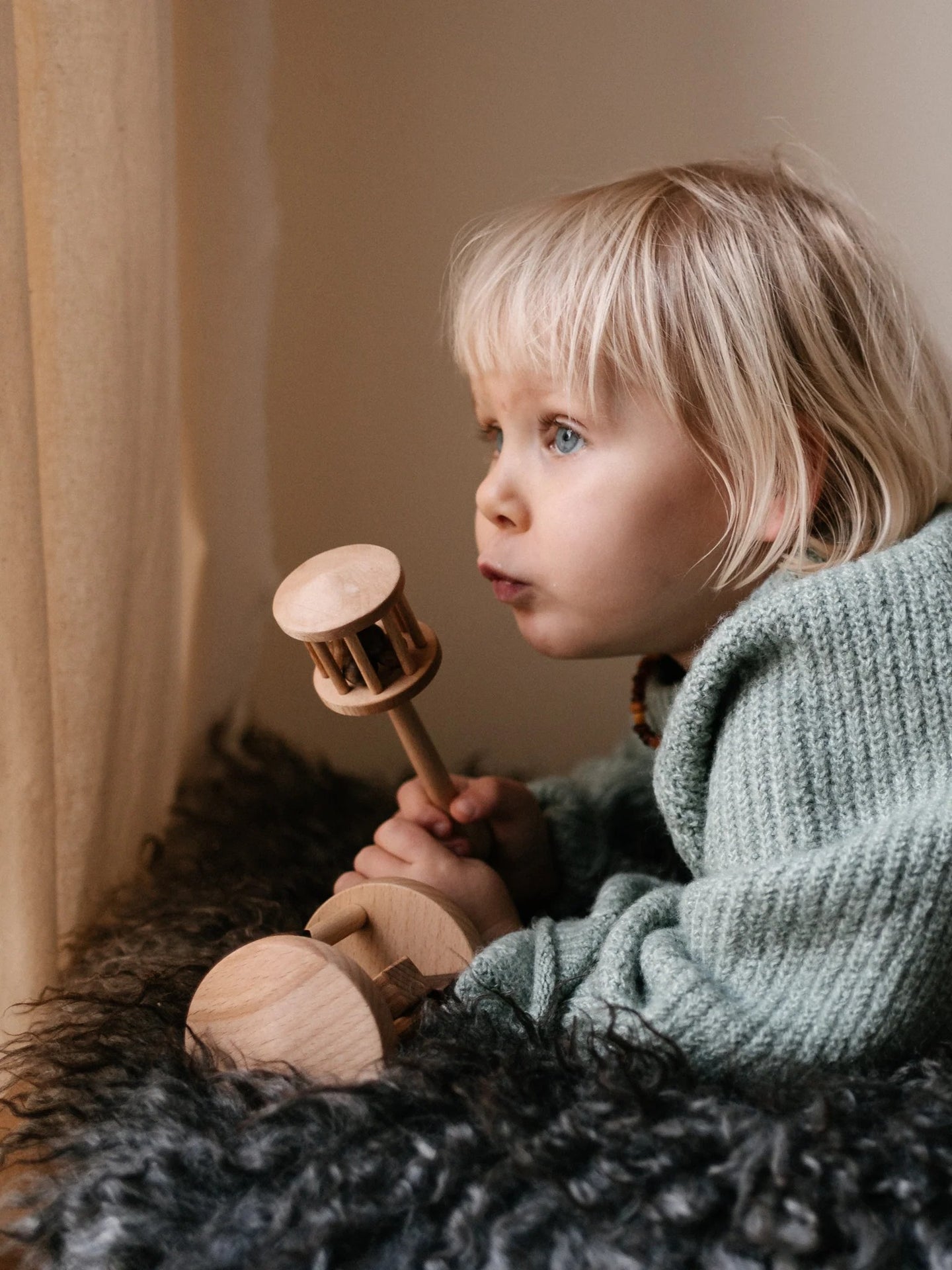 The Wooden Rattle Lelek by Wooden Story - Eco-Friendly & Educational Toy Crafted in Poland by Wooden Story at www.brixbailey.com
