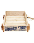 Wooden Wagon Toy with Hidden Mouse Surprises