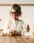 Wooden Threading Needle by Wooden Story - Enhance Motor Skills & Creativity with Eco-Friendly Play by Wooden Story at www.brixbailey.com