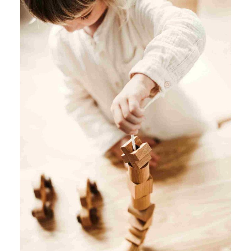 Wooden Threading Needle Toy by Wooden Story - Enhance Motor Skills and Creativity with Eco-Friendly Design by Wooden Story at www.brixbailey.com