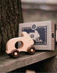 Wooden Rabbit Toy on Wheels
