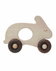 Wooden Rabbit Toy on Wheels
