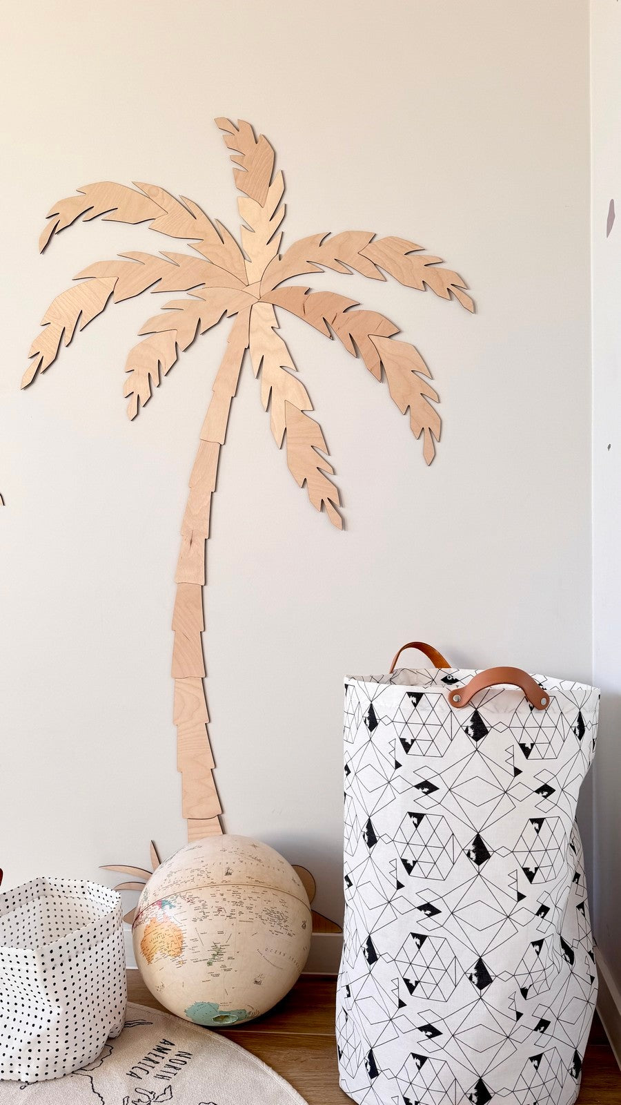 Wooden Wall Decor - Set of Two Palm Trees