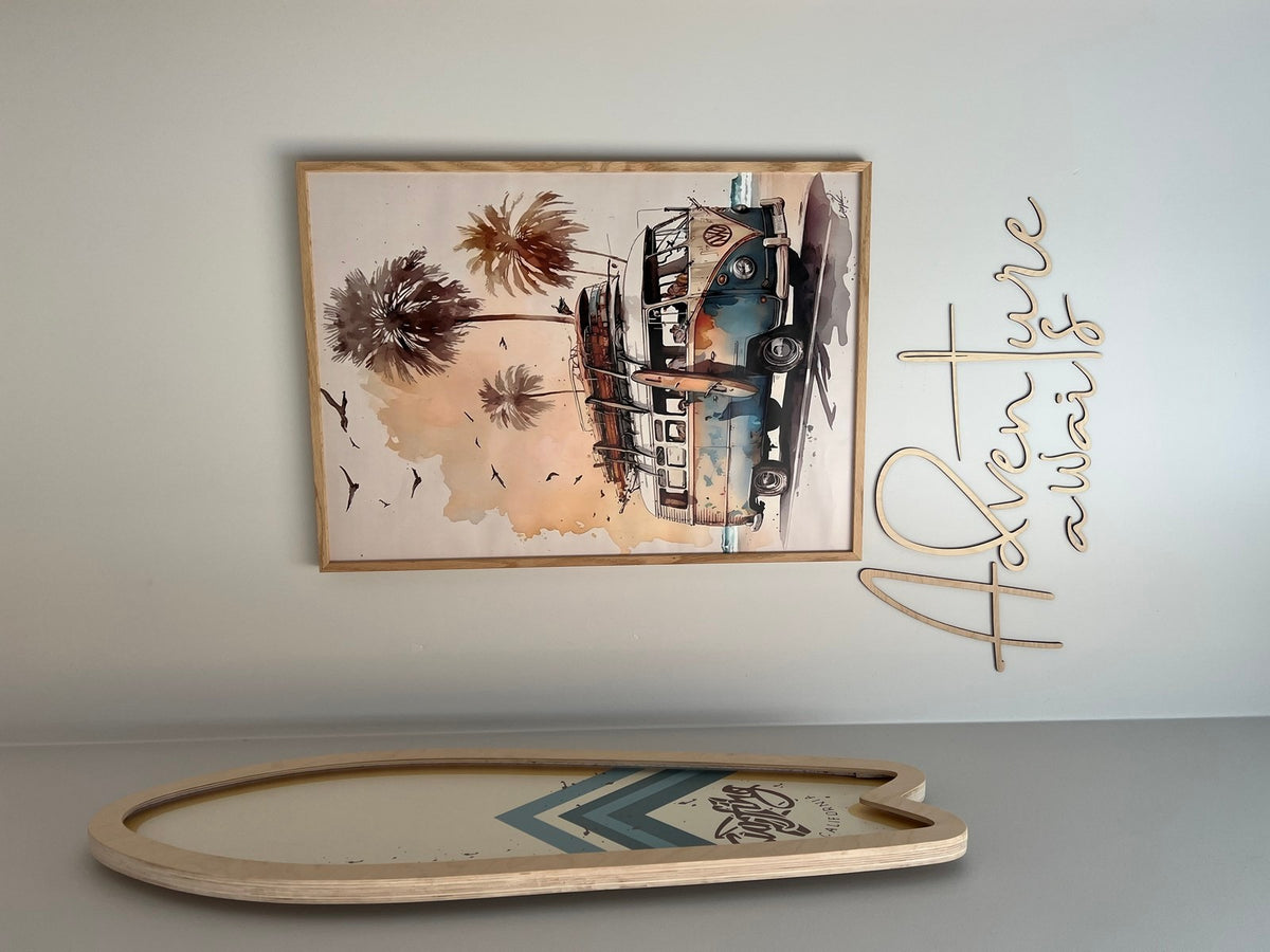Wooden Wall Sign - Adventure Awaits