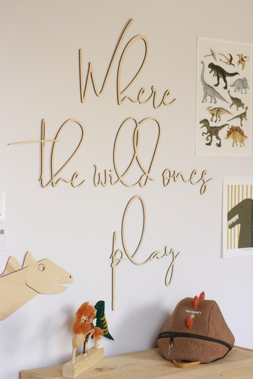Wooden Wall Sign - Where The Wild Ones Play
