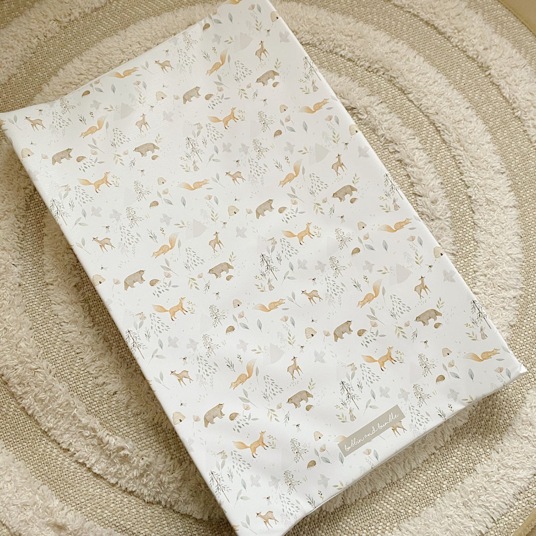Anti-Roll Wedge Baby Changing Mat - Woodland Animals