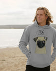 Pug or Snorty Potato? Men's Hoodie – Cozy, Funny, & Pug-tastic!