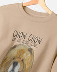 Stay Cozy in Style – Red Chow Chow Men's Crewneck Sweatshirt!