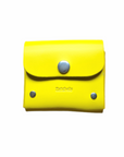 Handmade Leather Simple Coin Purse - Daffodil Yellow