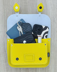 Leather Midi Satchel - Pastel Daffodil Yellow
