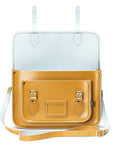 Handmade Leather Satchel - Yellow Ochre