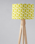 Yellow Retro Geometric Lampshade, Ceiling or Table Lamp Shade