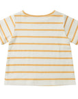 Yellow Breton Stripe Summer T-Shirt