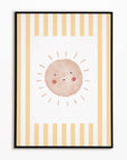 Boho Sunshine Print - Yellow Stripes