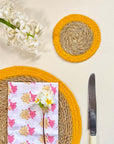 Seagrass Coasters - Yellow (Set of 4)