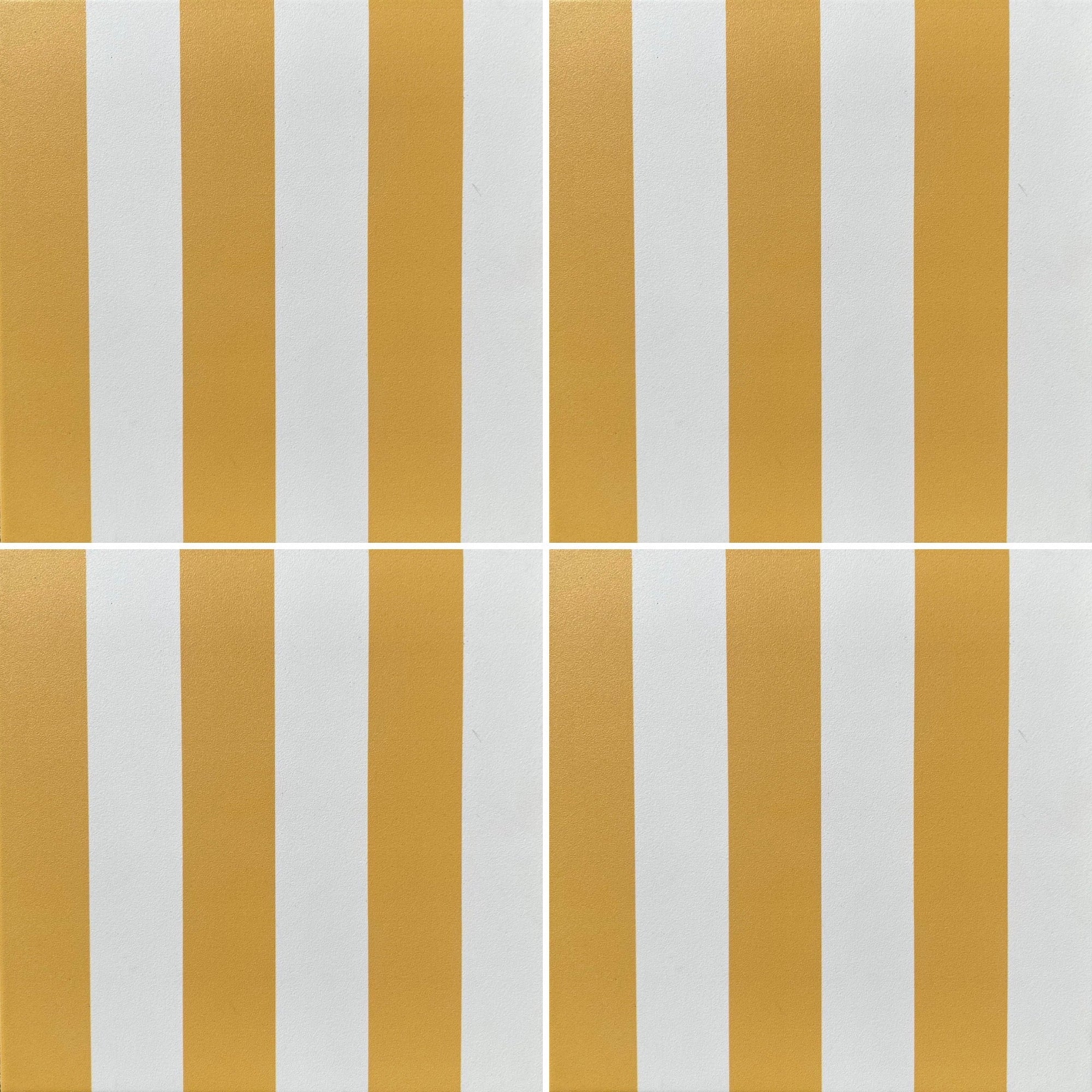 Premium yellow stripe porcelain tile, stylish durable indoor outdoor anti-slip flooring, best-selling luxury hardwearing design by Maria Starling Design at brixbailey.com