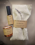 Premium Yoga Lovers Gift Set with Lavender Eye Pillow, Zen Candle, Natural Mat Spray by Ralph's Orchard at brixbailey.com