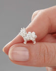 Yorkshire Terrier Silver Dog Charm