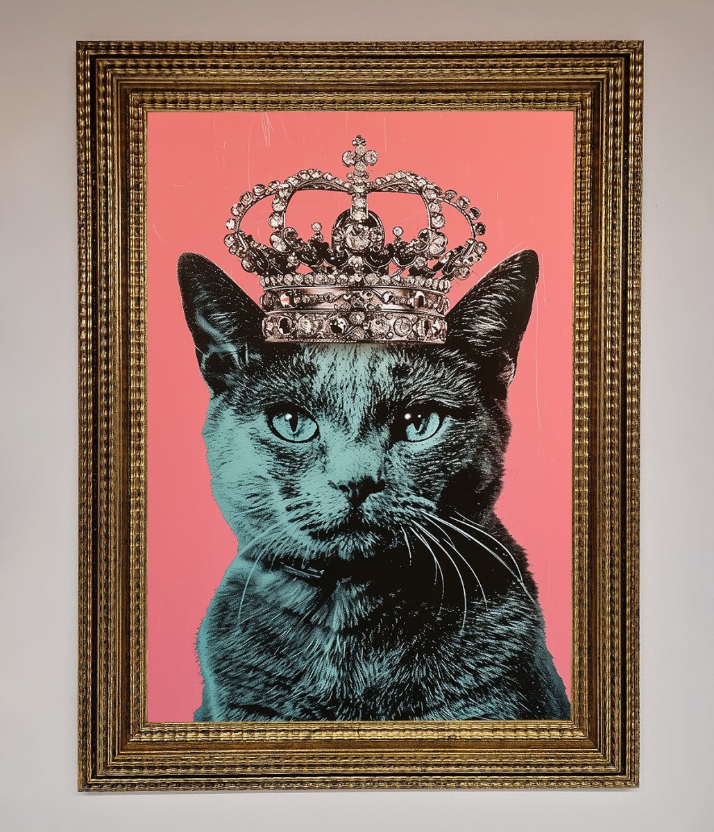 Your Majesty Cat Framed Print