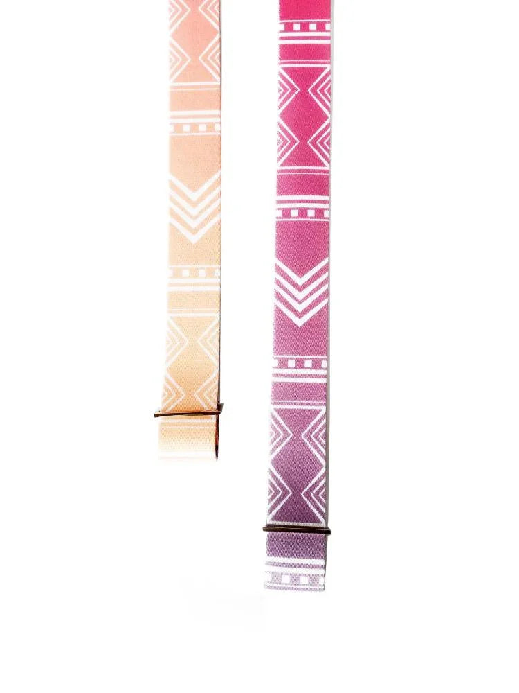 Cassady Yoga Strap – Pink Stretching Strap w/ Metal Buckles | Yune Yoga-4