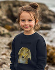 Snuggly Long Haired Sausage Dog Kids' Sweatshirt – Ethically Made Cuteness!
