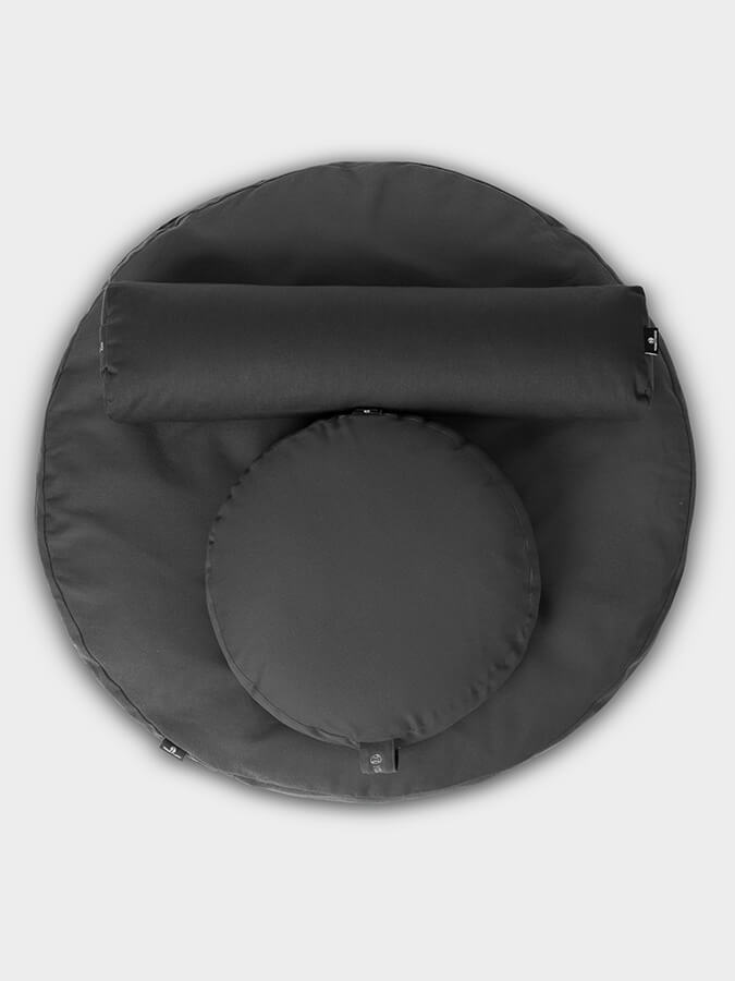 Yoga Studio EU Round Organic Zabuton Meditation Cushion Kit - Zafu &amp; Pranayama