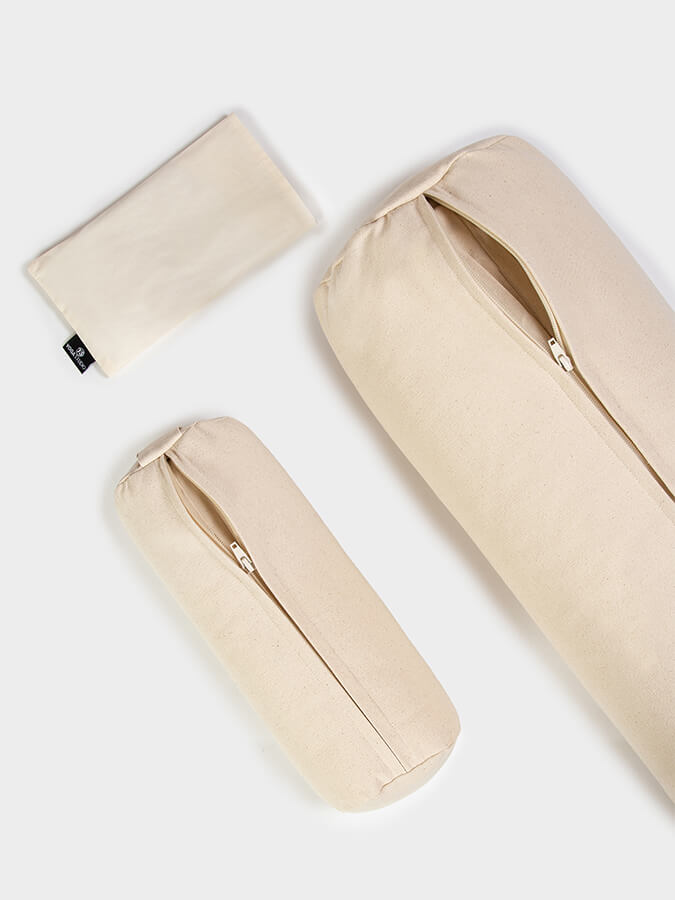 Yoga Studio Organic Meditation Bolster &amp; Eye Pillow Set - Relax