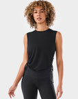 Tavi Crop Side Tie Women's Tank Top