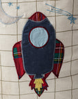Chandrayaan Personalised School Bag, Hand-Embroidered